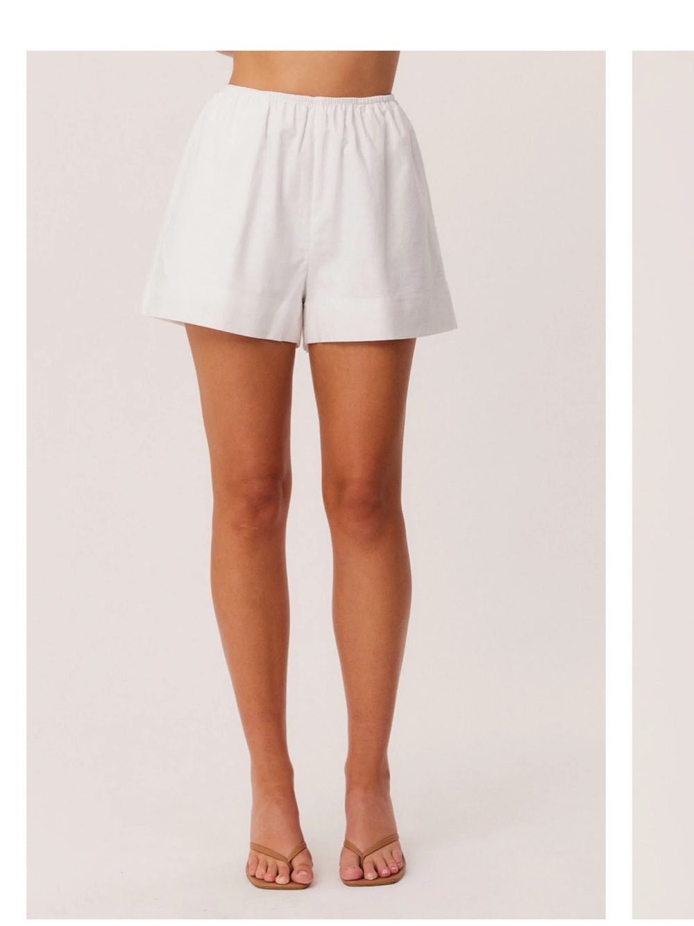 SNDYS. The label ismene shorts white new with tag 2xs summer linen hamptons